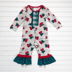 WILDFLOWERS EUC Floral Ruffle Romper Jumpsuit